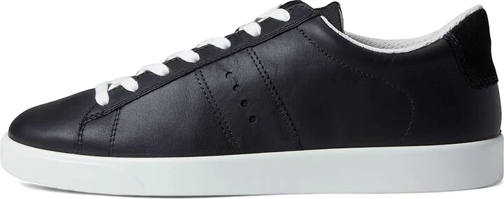 ECCO Street Lite Retro Sneaker Women's Shoes Black/Black : EU 38 (US Women's 7-7.5) M, Leather - Image 6