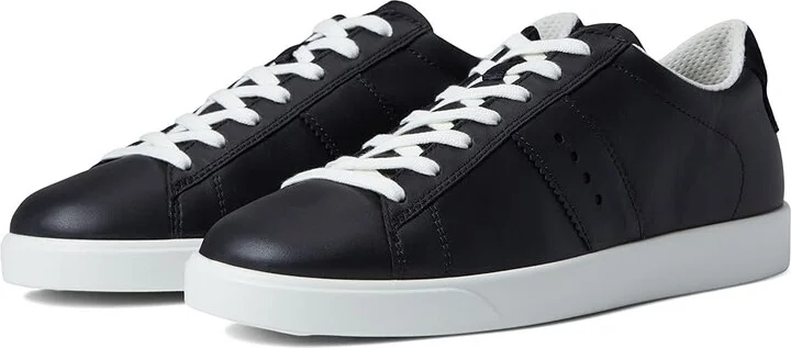 ECCO Street Lite Retro Sneaker Women's Shoes Black/Black : EU 38 (US Women's 7-7.5) M, Leather