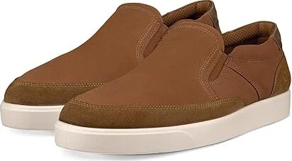 ECCO Street Lite Slip On Men's Shoes Camel/Camel/Cocoa Brown : EU 46 (US Men's 12-12.5) D - Medium, Leather
