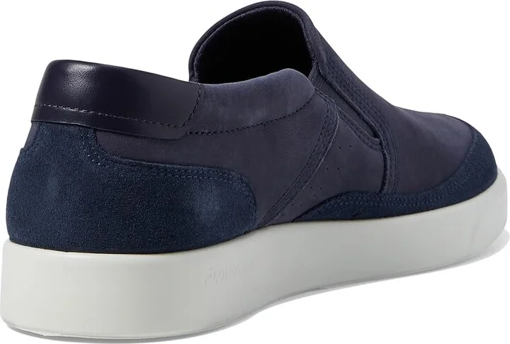 ECCO Street Lite Slip On Men's Shoes Marine/Marine/Night Sky : EU 42 (US Men's 8-8.5) D - Medium, Leather - Image 4