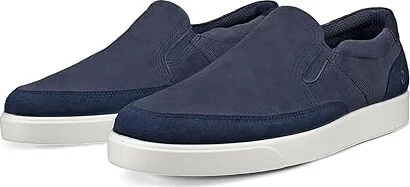 ECCO Street Lite Slip On Men's Shoes Marine/Marine/Night Sky : EU 42 (US Men's 8-8.5) D - Medium, Leather