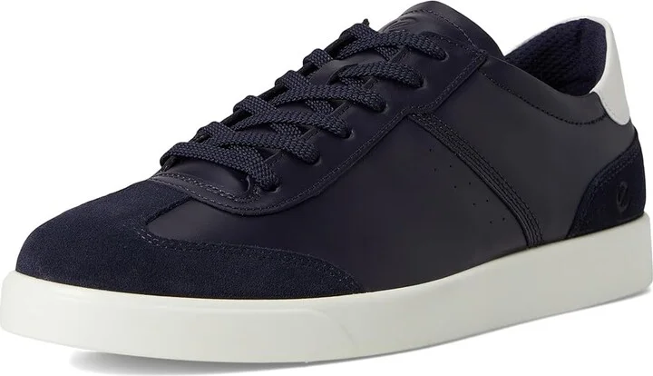 ECCO Street Lite Vintage Sneaker Men's Shoes Night Sky/Night Sky/White : EU 43 (US Men's 9-9.5) M, Leather - Image 5