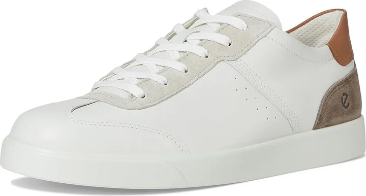 ECCO Street Lite Vintage Sneaker Men's Shoes White/Gravel/Cashmere : EU 40 (US Men's 6-6.5) M, Leather - Image 5
