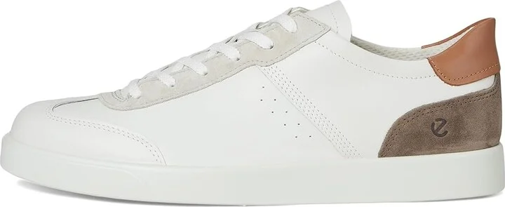 ECCO Street Lite Vintage Sneaker Men's Shoes White/Gravel/Cashmere : EU 40 (US Men's 6-6.5) M, Leather - Image 6
