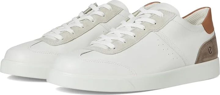 ECCO Street Lite Vintage Sneaker Men's Shoes White/Gravel/Cashmere : EU 40 (US Men's 6-6.5) M, Leather