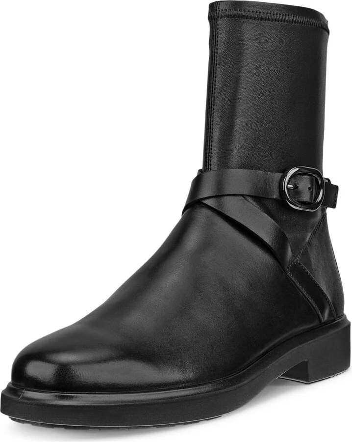 ECCO Women's Amsterdam Buckle Mid-Cut Ankle Boot