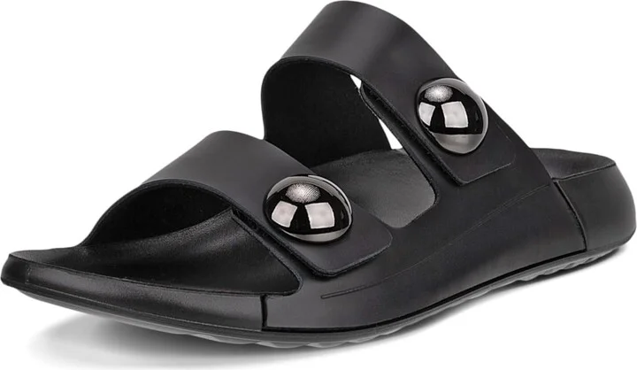 ECCO Women's Cozmo Two Band Button Slide Sandal