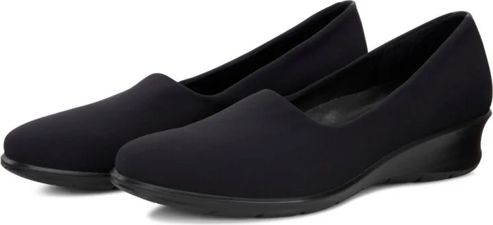 Ecco Women's Felicia Stretch Flat - Black, Black - Image 6