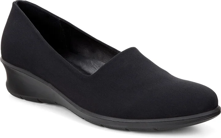 Ecco Women's Felicia Stretch Flat - Black, Black