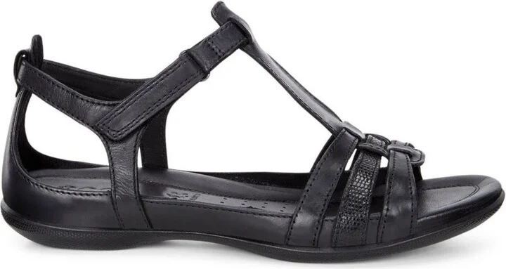 Ecco Women's Flash T Strap Sandal - Warm Gray Metallic, Moon Rock - Image 7