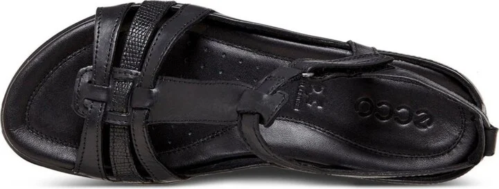 Ecco Women's Flash T Strap Sandal - Warm Gray Metallic, Moon Rock - Image 10