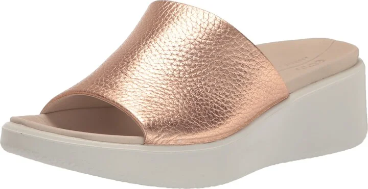 ECCO Women's FLOWT LUXERY Wedge Slide Sandal