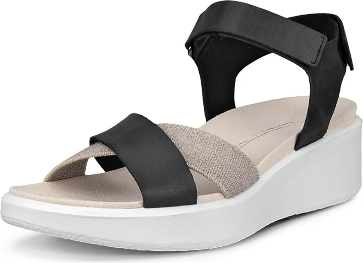 ECCO Women's Flowt Wedge Luxury Crossband Sandal