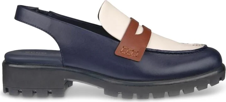 Ecco Women's Modtray Slingback Loafers - Night Sky, Limestone, Mink - Image 2