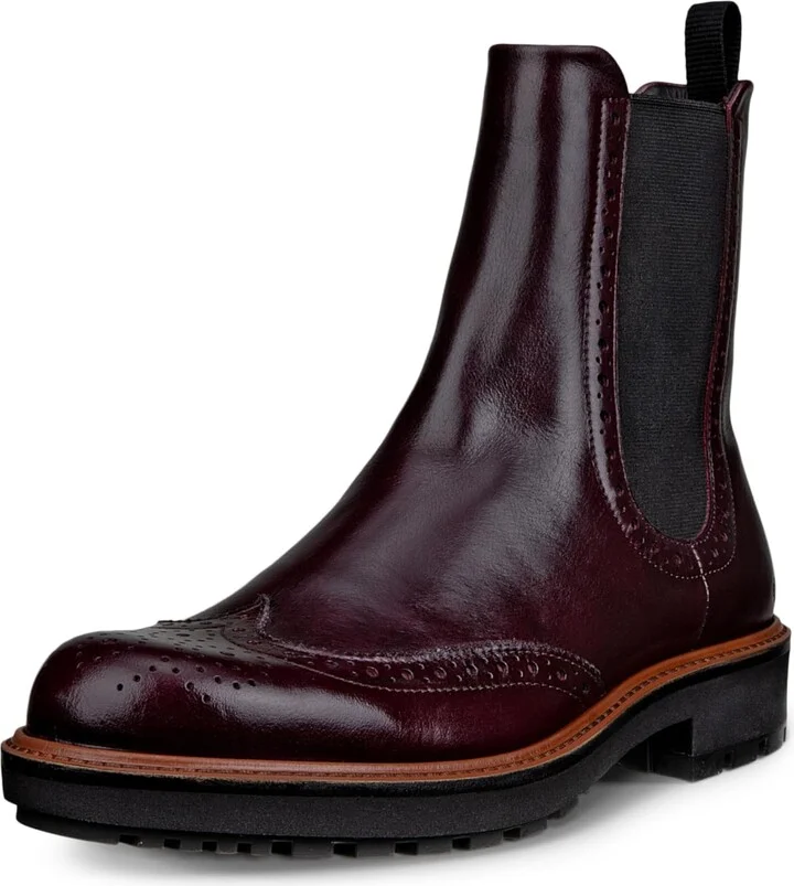 ECCO Women's Olso Wingtip Double Gore Chelsea Boot