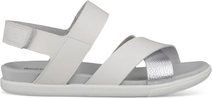 Ecco Women's Samara Sandals - White, Pure Silver - Image 2