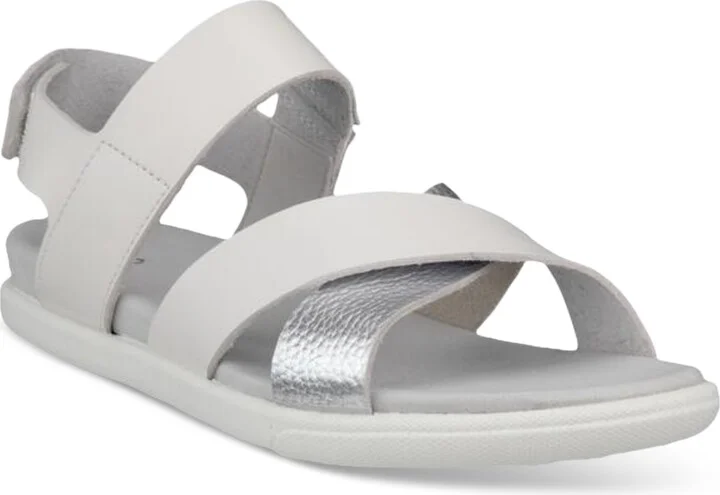 Ecco Women's Samara Sandals - White, Pure Silver