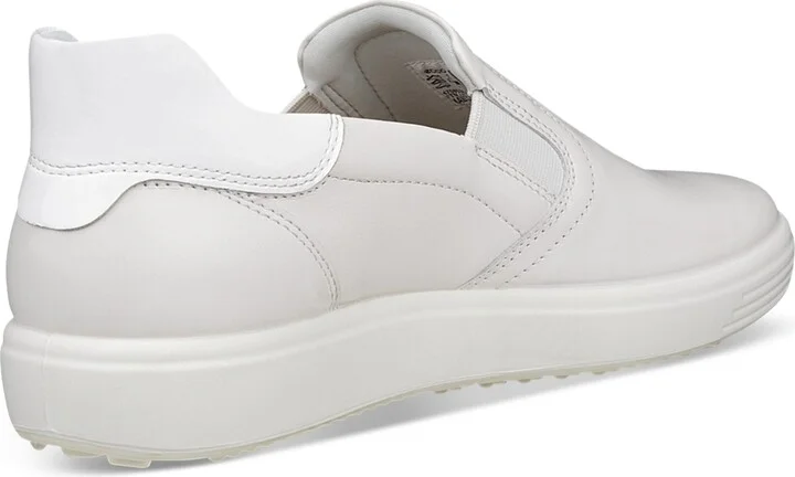 Ecco Women's Soft 7 Easy Slip-On Sneakers - White, Patent White - Image 3