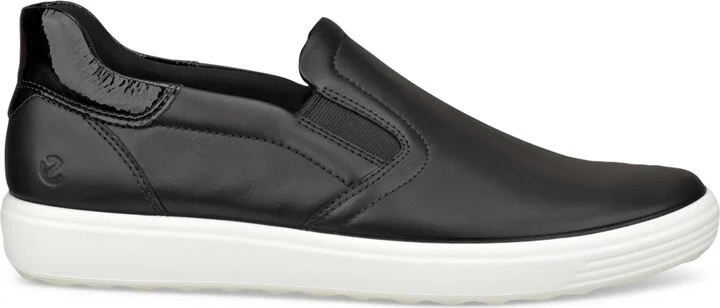 Ecco Women's Soft 7 Easy Slip-On Sneakers - White, Patent White - Image 6