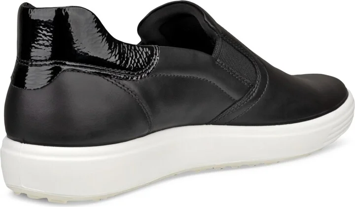 Ecco Women's Soft 7 Easy Slip-On Sneakers - White, Patent White - Image 7