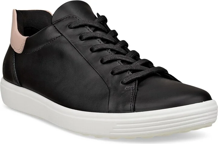 Ecco Women's Soft 7 Easy Slip Tie Sneakers - Black, Rose Dust