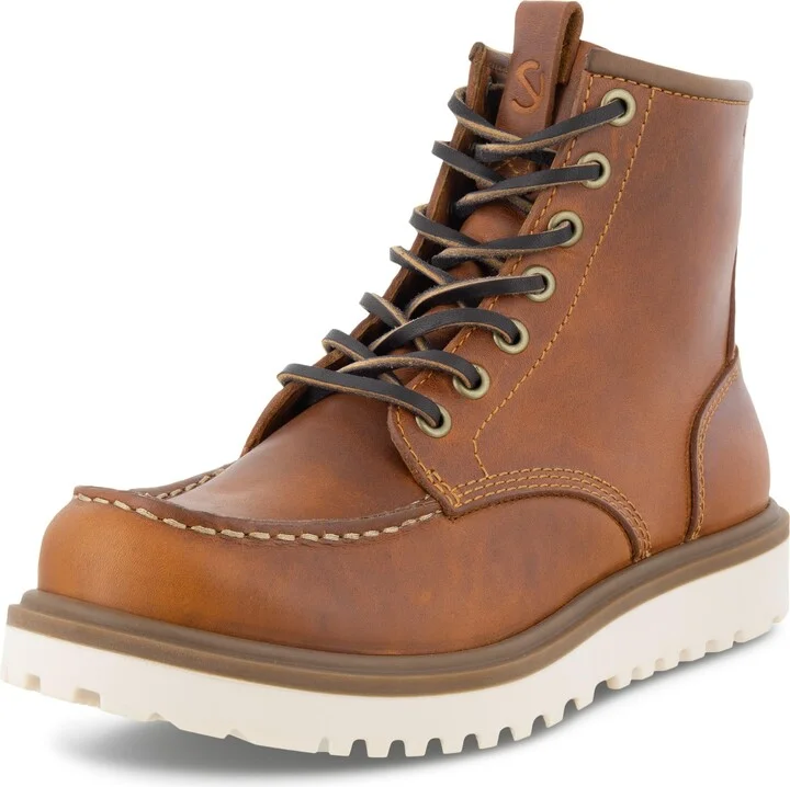 ECCO Women's Staker MOC Toe TIE Fashion Boot