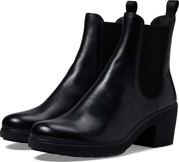 ECCO Zurich Buckle Ankle Boot Women's Boots Black : EU 37 (US Women's 6-6.5) M, Leather