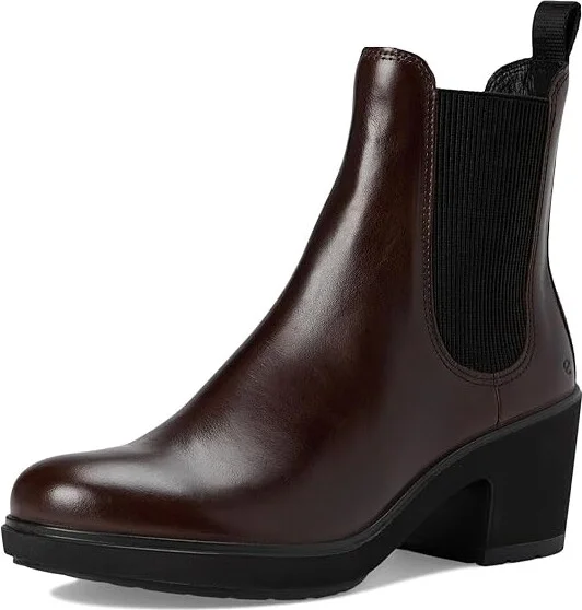ECCO Zurich Buckle Ankle Boot Women's Boots Potting Soil : EU 39 (US Women's 8-8.5) M, Leather - Image 5