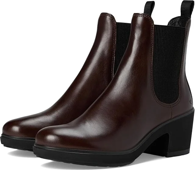 ECCO Zurich Buckle Ankle Boot Women's Boots Potting Soil : EU 39 (US Women's 8-8.5) M, Leather