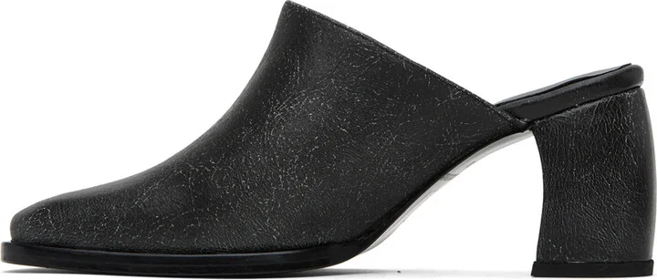 Eckhaus Latta Black Bowed Mules - Image 3