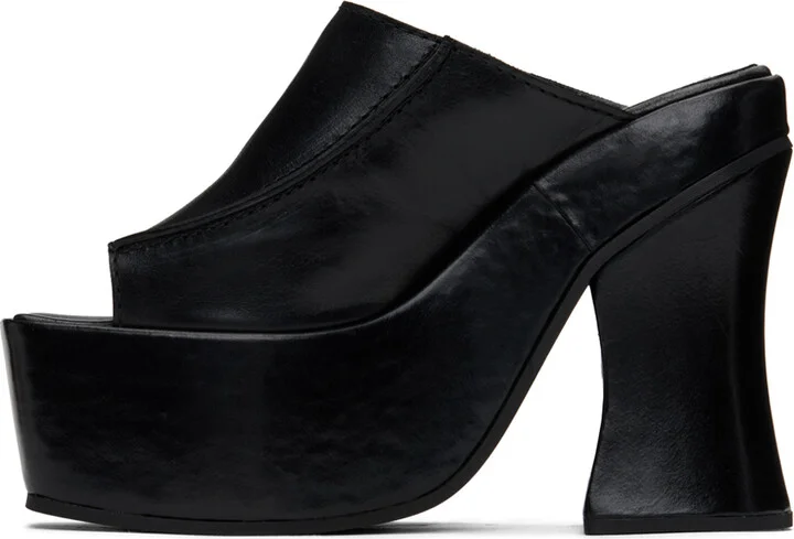 Eckhaus Latta Black Frame Mules - Image 3