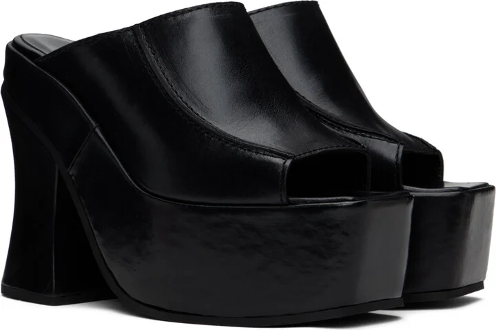 Eckhaus Latta Black Frame Mules - Image 4