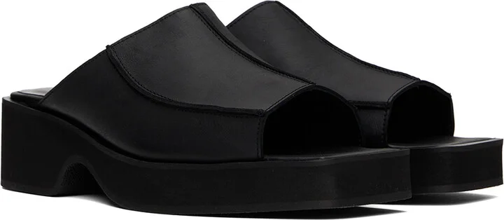 Eckhaus Latta Black Frame Mules - Image 4