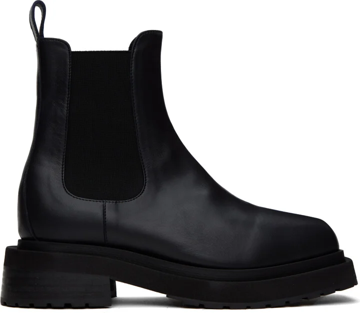Eckhaus Latta Black Mike Chelsea Boots