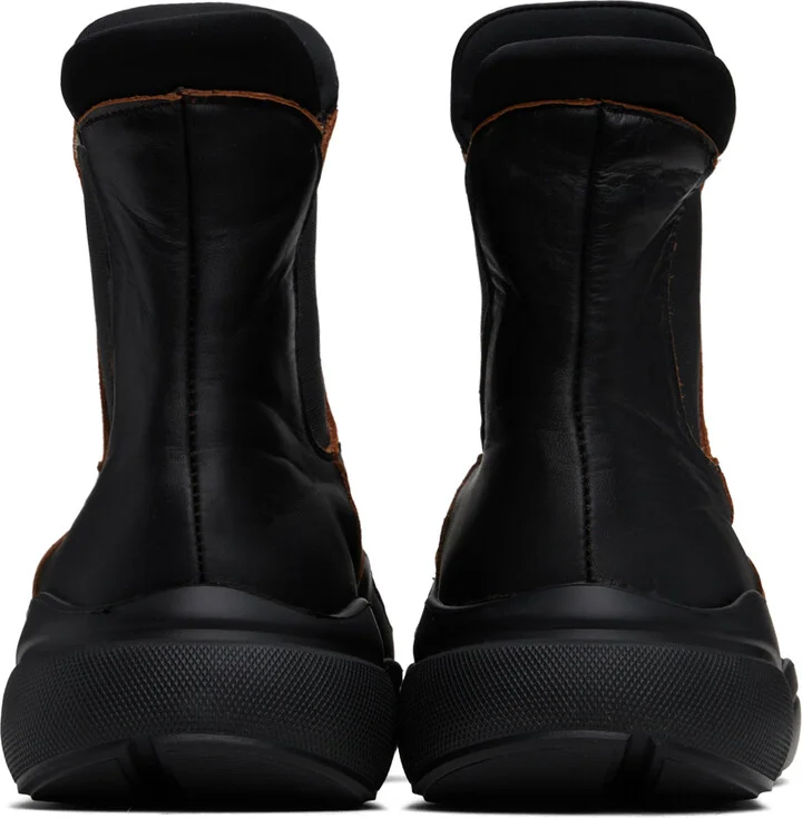 Eckhaus Latta Black Sneaker Chelsea Boots - Image 2