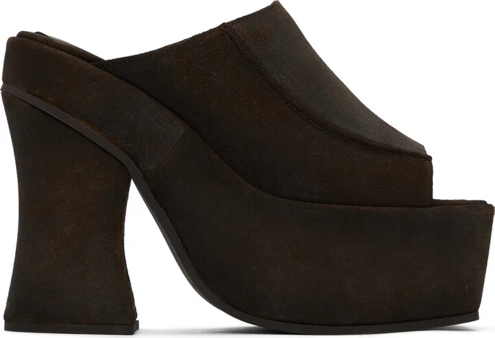 Eckhaus Latta Brown Frame Mules