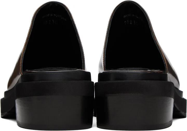Eckhaus Latta Brown Zoe Clogs - Image 2