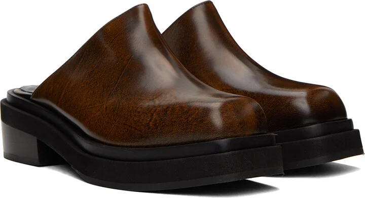 Eckhaus Latta Brown Zoe Clogs - Image 4