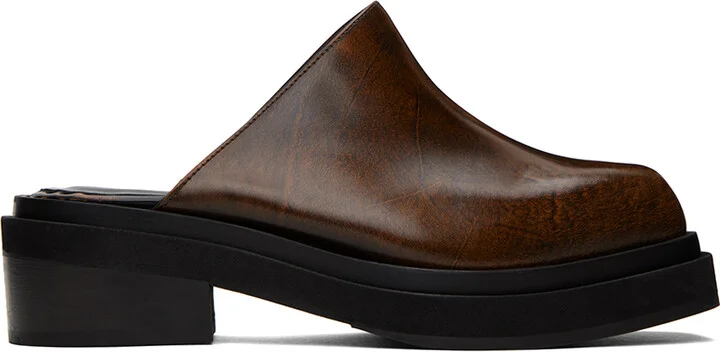 Eckhaus Latta Brown Zoe Clogs