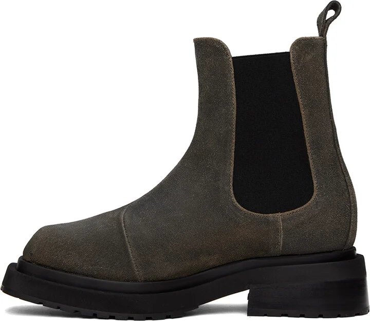 Eckhaus Latta Gray Mike Chelsea Boots - Image 3