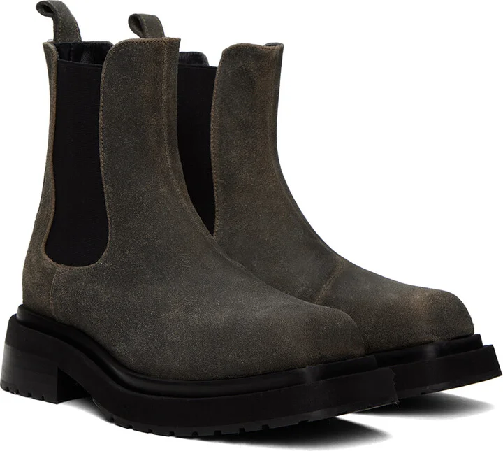 Eckhaus Latta Gray Mike Chelsea Boots - Image 4