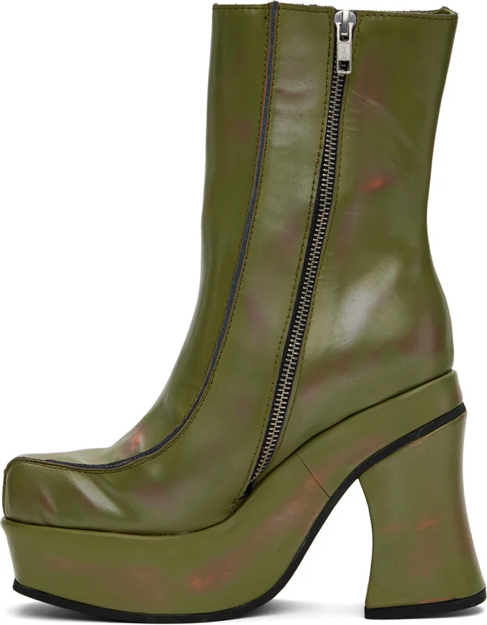 Eckhaus Latta Green Climax Boots - Image 3