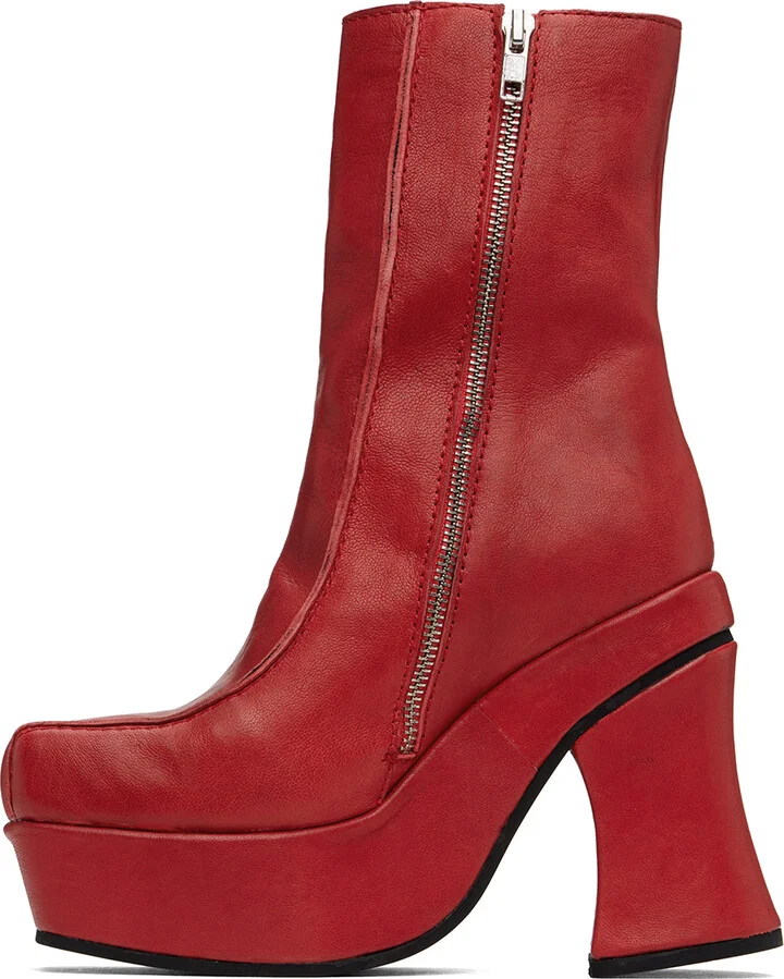 Eckhaus Latta Red Climax Boots - Image 3