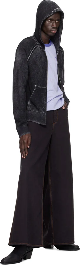 Eckhaus Latta SSENSE Exclusive Black Cowboy Boots - Image 5
