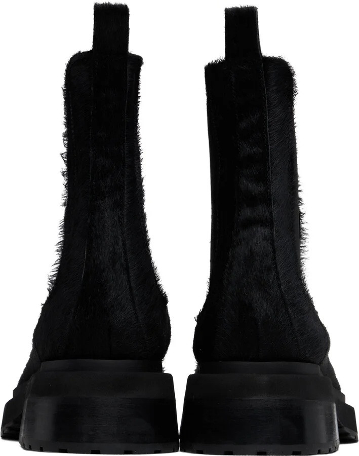 Eckhaus Latta SSENSE Exclusive Black Mike Chelsea Boots - Image 2