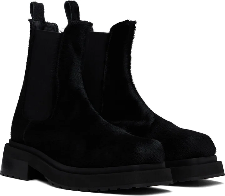 Eckhaus Latta SSENSE Exclusive Black Mike Chelsea Boots - Image 4