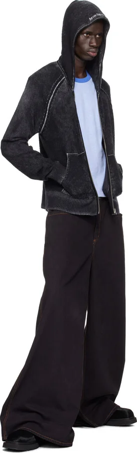 Eckhaus Latta SSENSE Exclusive Black Mike Chelsea Boots - Image 5