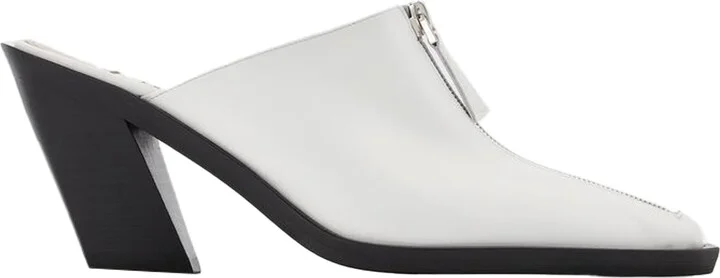 Eclair Zip Mule - Elleme - White - Leather