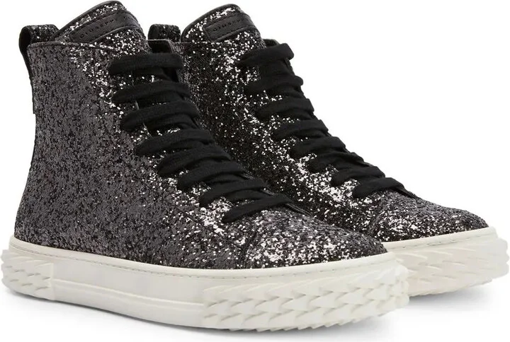 Eco-Blabber glitter high-top sneakers - Image 2