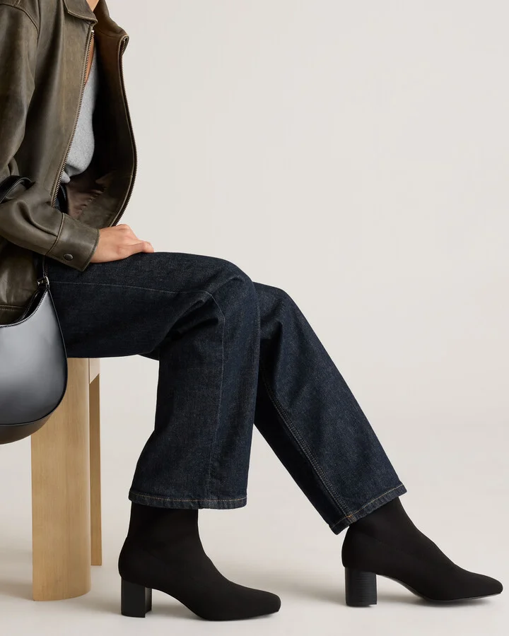 Eco Knit Heeled Bootie - Image 2